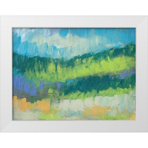 Impasto Field II White Modern Wood Framed Art Print by Goldberger, Jennifer