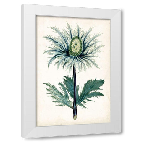 Curtis Blues I White Modern Wood Framed Art Print by Curtis