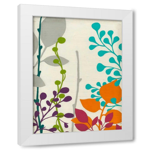 Metro Garden I White Modern Wood Framed Art Print by Vess, June Erica