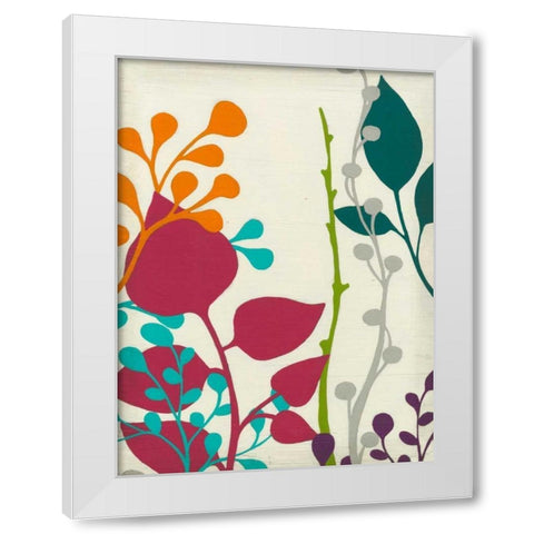 Metro Garden II White Modern Wood Framed Art Print by Vess, June Erica