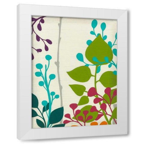 Metro Garden IV White Modern Wood Framed Art Print by Vess, June Erica
