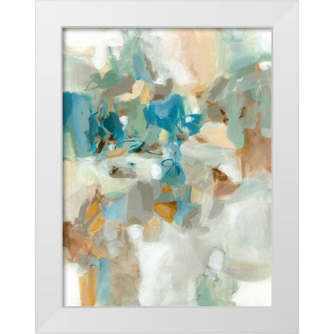 Interior Garden White Modern Wood Framed Art Print by Long, Christina