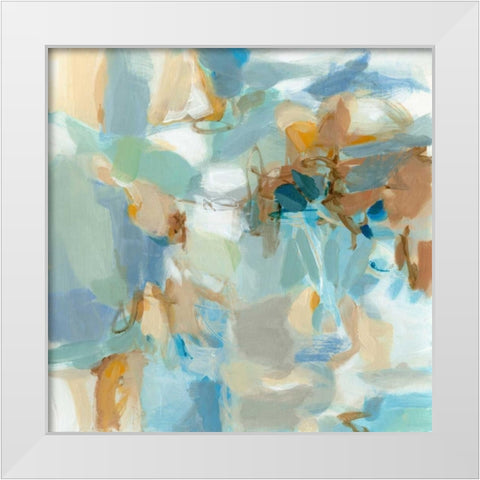 West of the Sea White Modern Wood Framed Art Print by Long, Christina