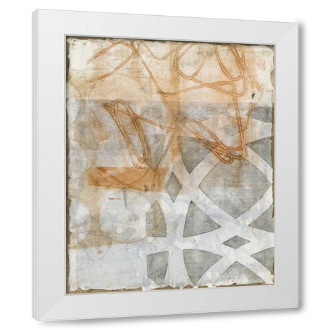 Delicate Lines II White Modern Wood Framed Art Print by Meagher, Megan