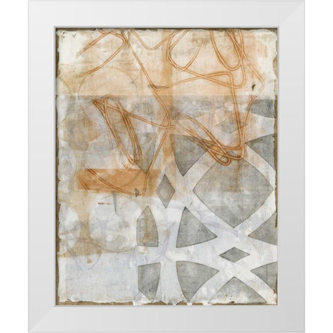 Delicate Lines II White Modern Wood Framed Art Print by Meagher, Megan