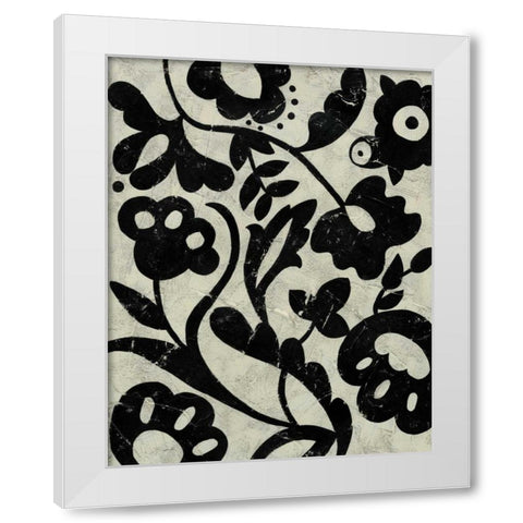 Maymont II White Modern Wood Framed Art Print by Zarris, Chariklia