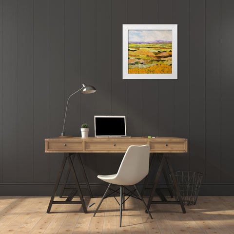 Short Hill White Modern Wood Framed Art Print by Friedlander, Allan