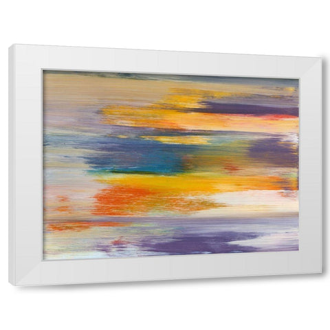 Batiky I White Modern Wood Framed Art Print by Fuchs, Jodi