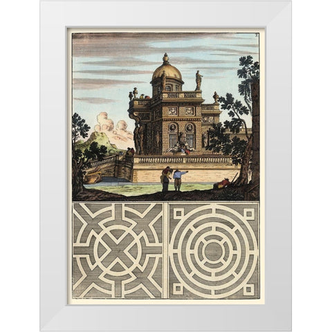 Architectura Curiosa I White Modern Wood Framed Art Print by Bockler