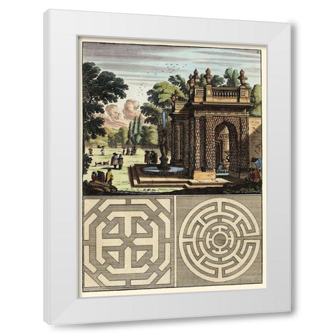 Architecture Curiosa III White Modern Wood Framed Art Print by Bockler