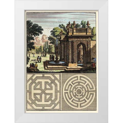 Architecture Curiosa III White Modern Wood Framed Art Print by Bockler