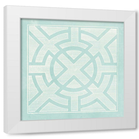 Tile Ornamentale I White Modern Wood Framed Art Print by Vision Studio