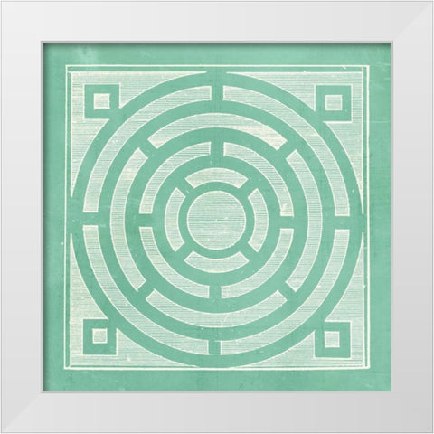 Tile Ornamentale II White Modern Wood Framed Art Print by Vision Studio