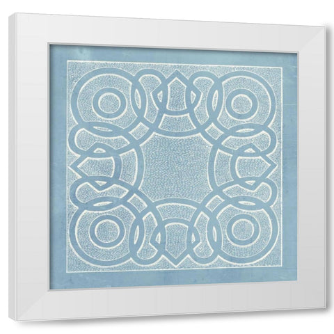 Tile Ornamentale IV White Modern Wood Framed Art Print by Vision Studio