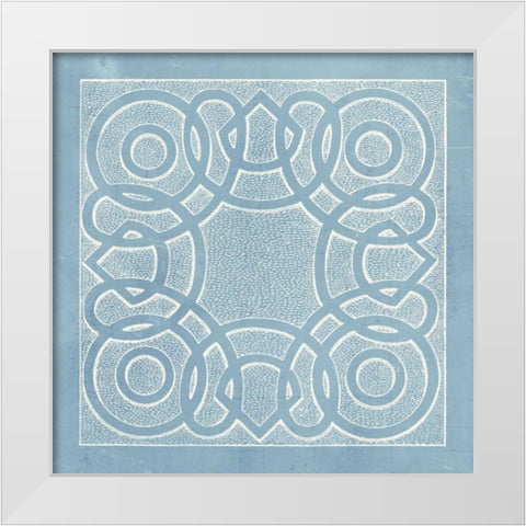Tile Ornamentale IV White Modern Wood Framed Art Print by Vision Studio