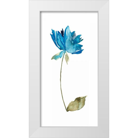 Floral Watercolor VI White Modern Wood Framed Art Print by Mosley, Kiana