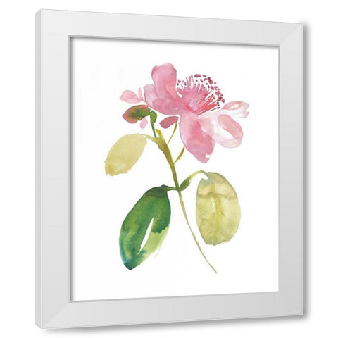 Watercolor Garden I White Modern Wood Framed Art Print by Mosley, Kiana