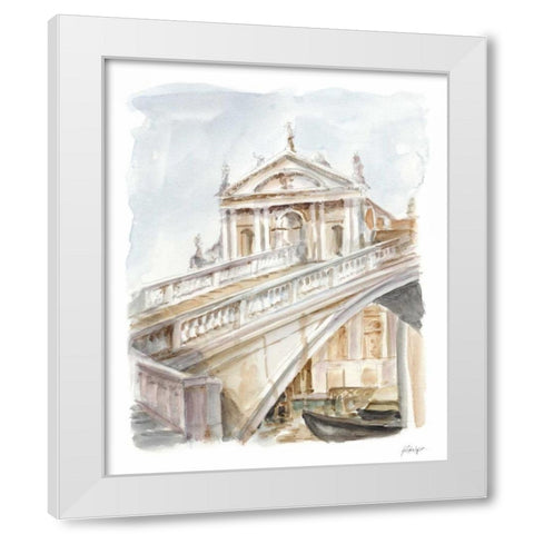 Architectural Watercolor Study I White Modern Wood Framed Art Print by Harper, Ethan