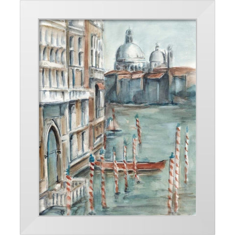 Venetian Watercolor Study I White Modern Wood Framed Art Print by Harper, Ethan