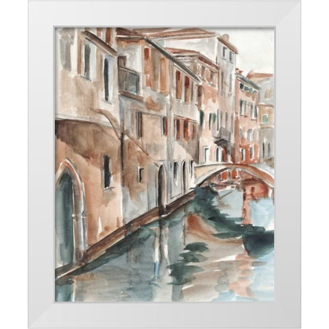 Venetian Watercolor Study II White Modern Wood Framed Art Print by Harper, Ethan