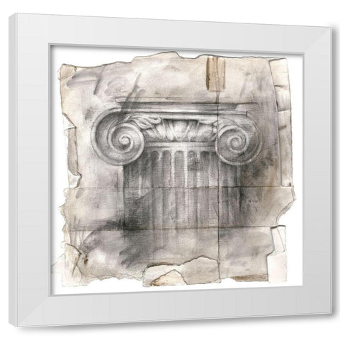 Draftsmans Sketchbook I White Modern Wood Framed Art Print by Harper, Ethan
