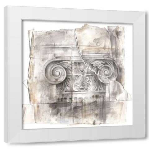 Draftsmans Sketchbook II White Modern Wood Framed Art Print by Harper, Ethan