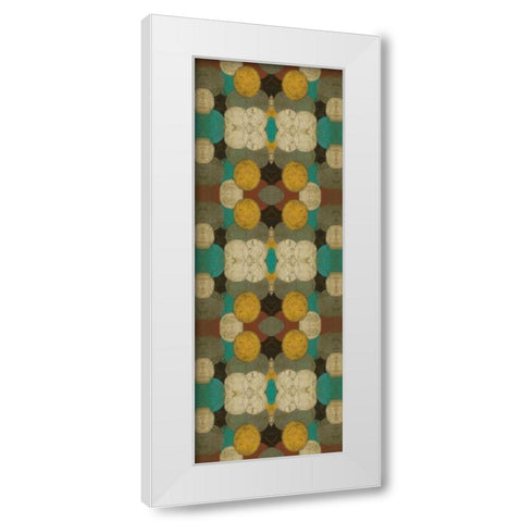 Circular Repeat IV White Modern Wood Framed Art Print by Goldberger, Jennifer