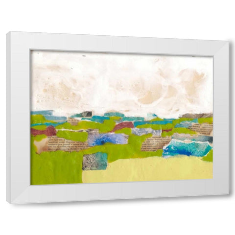 Field Day I White Modern Wood Framed Art Print by Goldberger, Jennifer