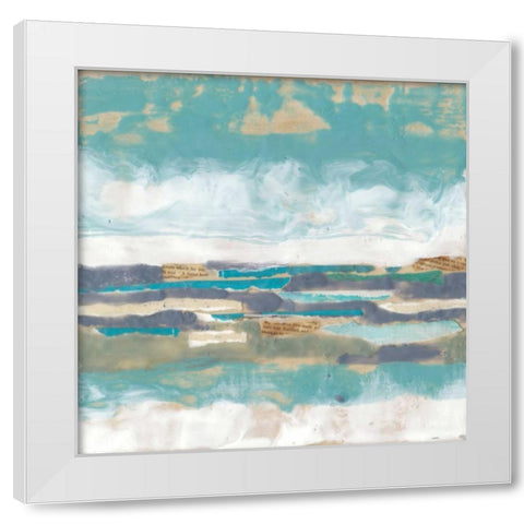 Letters from the Sea I White Modern Wood Framed Art Print by Goldberger, Jennifer