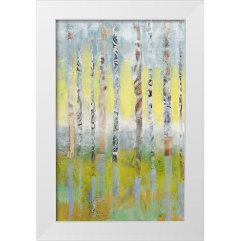 Birchline Collage I White Modern Wood Framed Art Print by Goldberger, Jennifer