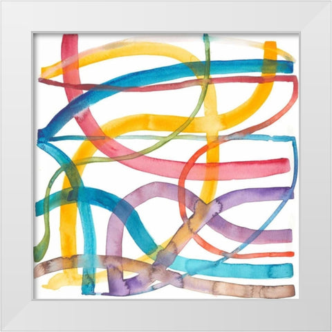 The Road Back to You I White Modern Wood Framed Art Print by Mosley, Kiana