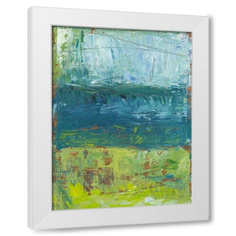 Lemon Lime I White Modern Wood Framed Art Print by Harper, Ethan