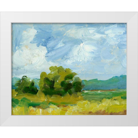Field Color Study I White Modern Wood Framed Art Print by Harper, Ethan