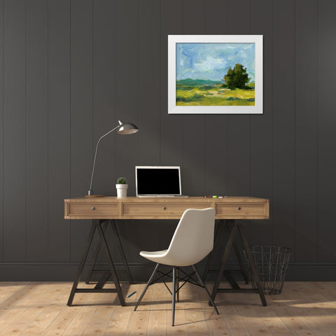 Field Color Study II White Modern Wood Framed Art Print by Harper, Ethan