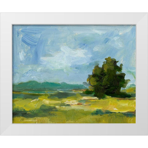 Field Color Study II White Modern Wood Framed Art Print by Harper, Ethan