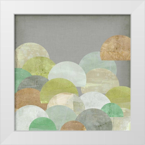 Scalloped Landscape I White Modern Wood Framed Art Print by Goldberger, Jennifer