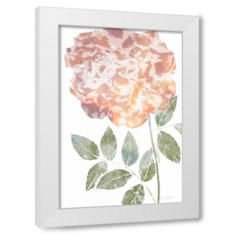 Watercolor Bloom III White Modern Wood Framed Art Print by Goldberger, Jennifer