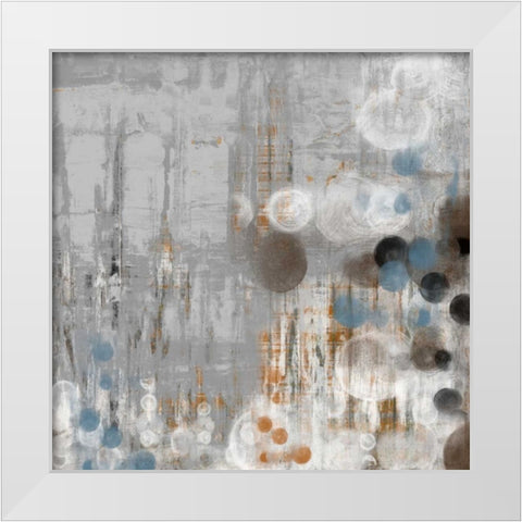 Bubbly I White Modern Wood Framed Art Print by Goldberger, Jennifer