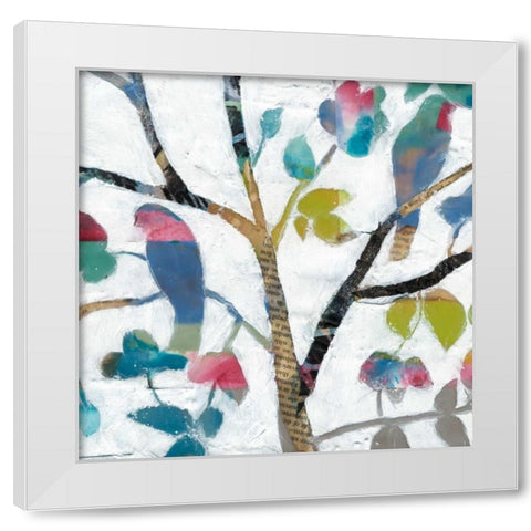 Woodland Story I White Modern Wood Framed Art Print by Goldberger, Jennifer