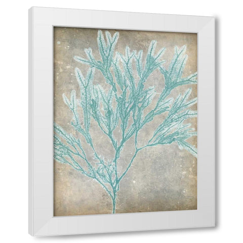 Spa Seaweed I White Modern Wood Framed Art Print by Goldberger, Jennifer