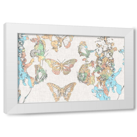 Flight Plan II White Modern Wood Framed Art Print by Goldberger, Jennifer