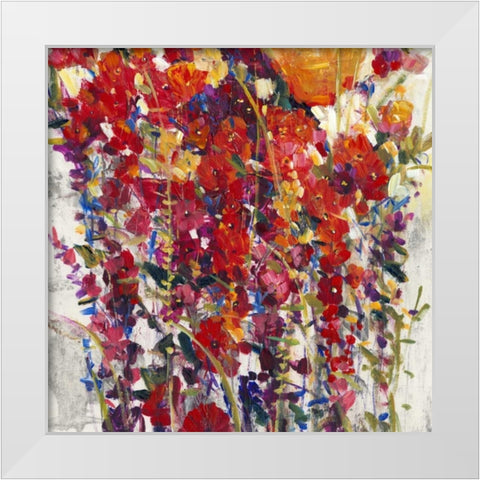 Mixed Bouquet IV White Modern Wood Framed Art Print by OToole, Tim