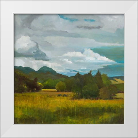 Behind Luan Lodge White Modern Wood Framed Art Print by DAgostino, Judith