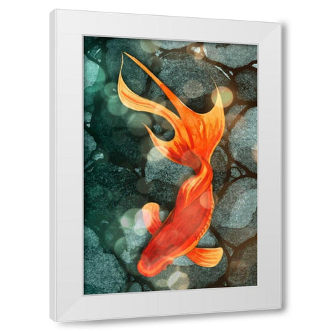 Fantail I White Modern Wood Framed Art Print by Ludwig, Alicia