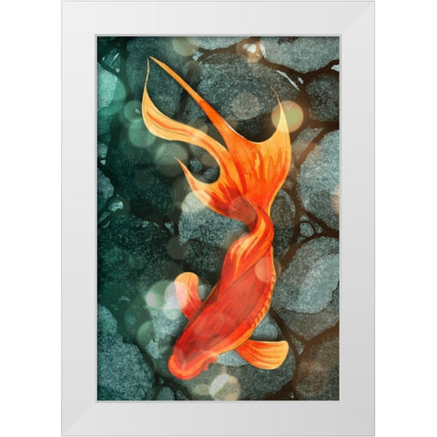 Fantail I White Modern Wood Framed Art Print by Ludwig, Alicia
