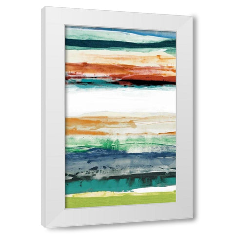 Primary Decision III White Modern Wood Framed Art Print by Jasper, Sisa