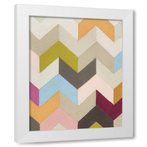 Confetti I White Modern Wood Framed Art Print by Vess, June Erica