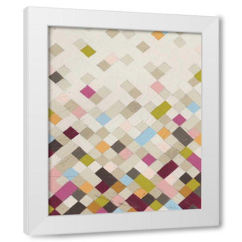 Confetti VI White Modern Wood Framed Art Print by Vess, June Erica