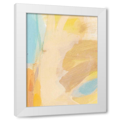 Breath White Modern Wood Framed Art Print by Long, Christina