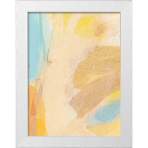 Breath White Modern Wood Framed Art Print by Long, Christina